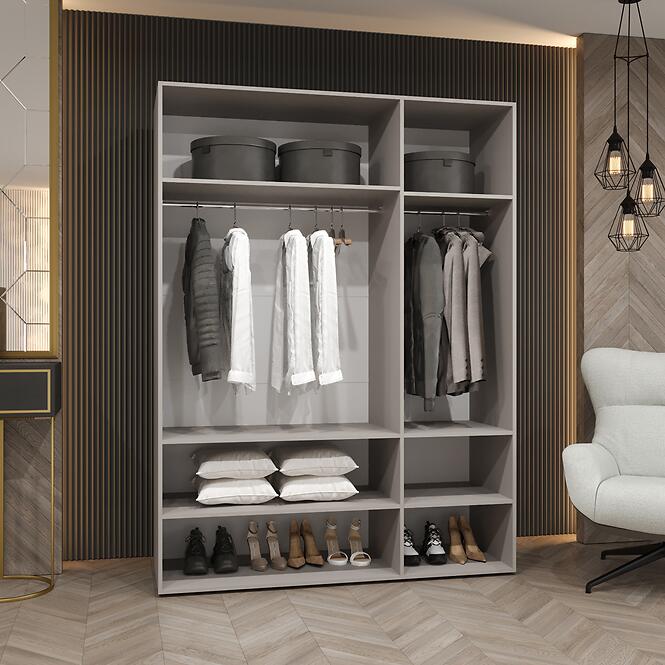 Skriňa Marbella II 150 kašmír/strieborný,14