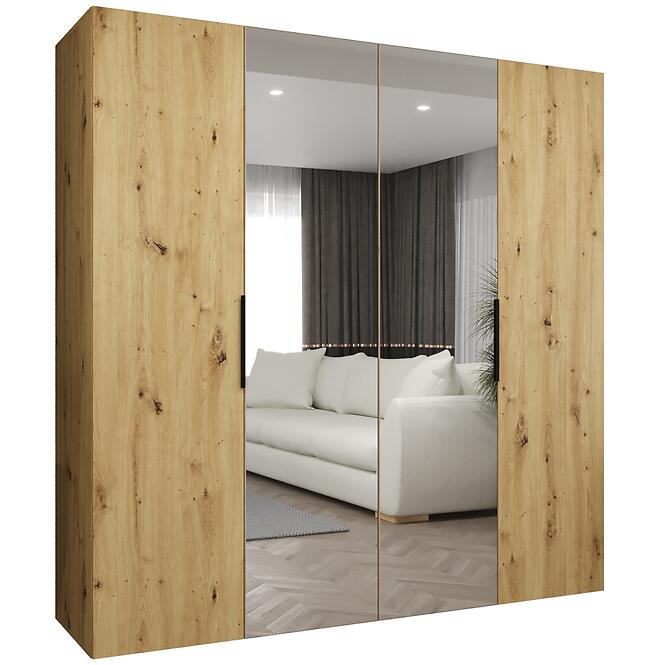 Skriňa Marbella II 200 artisan čierna