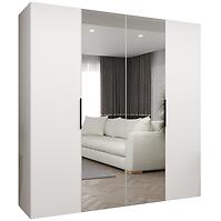 Skriňa Marbella II 200 biela/čierna