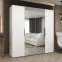 Skriňa Marbella II 200 biela/čierna,5
