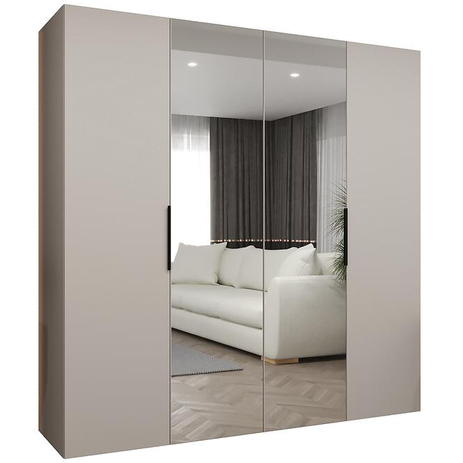 Skriňa Marbella II 200 kašmír/čierna
