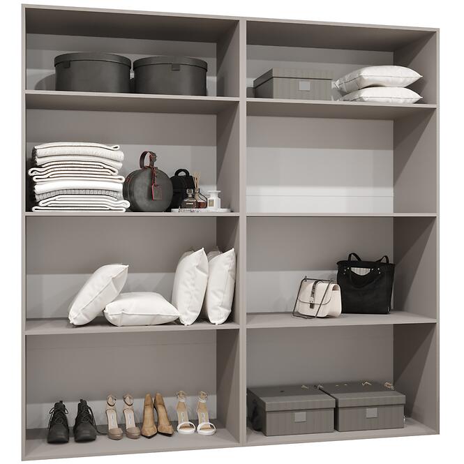 Skriňa Marbella II 200 kašmír/strieborný