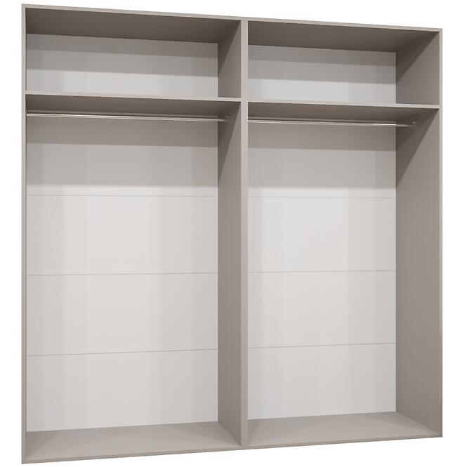 Skriňa Marbella II 200 kašmír/strieborný