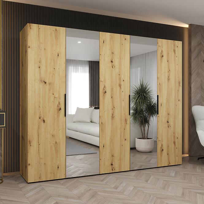 Skriňa Marbella II 250 artisan čierna,5