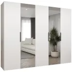 Skriňa Marbella II 250 biela/čierna