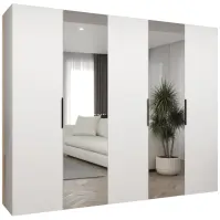 Skriňa Marbella II 250 biela/čierna