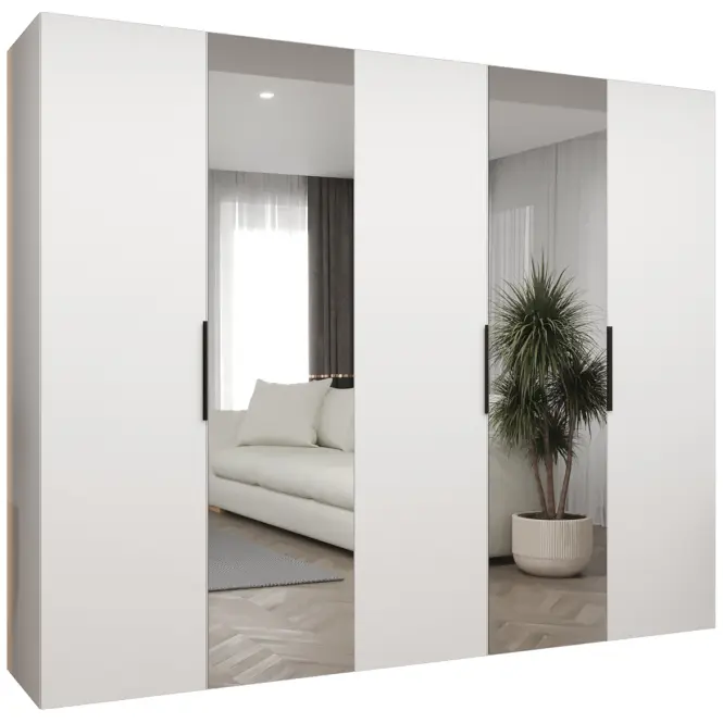 Skriňa Marbella II 250 biela/čierna