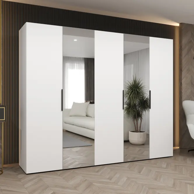 Skriňa Marbella II 250 biela/čierna,5
