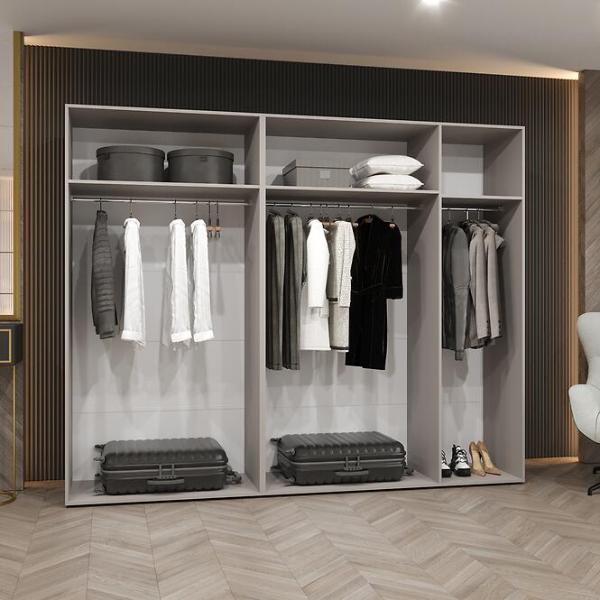 Skriňa Marbella II 250 kašmír/čierna,13