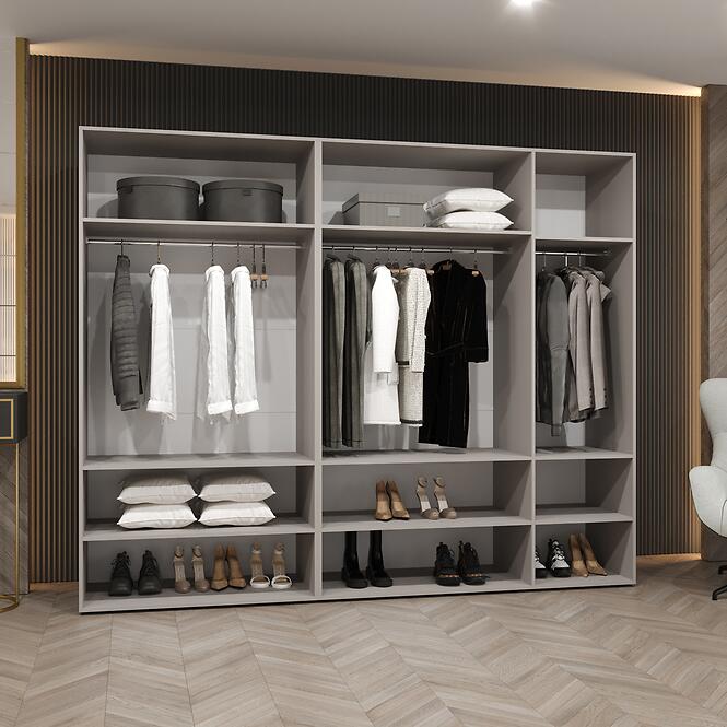 Skriňa Marbella II 250 kašmír/čierna,14