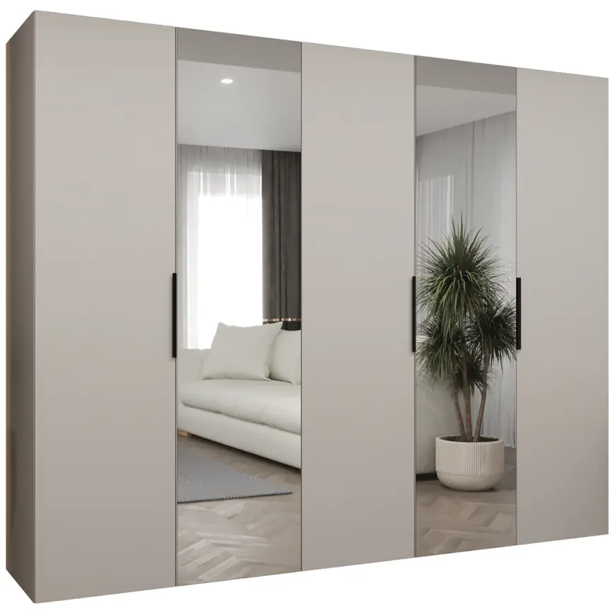Skriňa Marbella II 250 kašmír/čierna