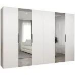 Skriňa Marbella II 300 biela/čierna