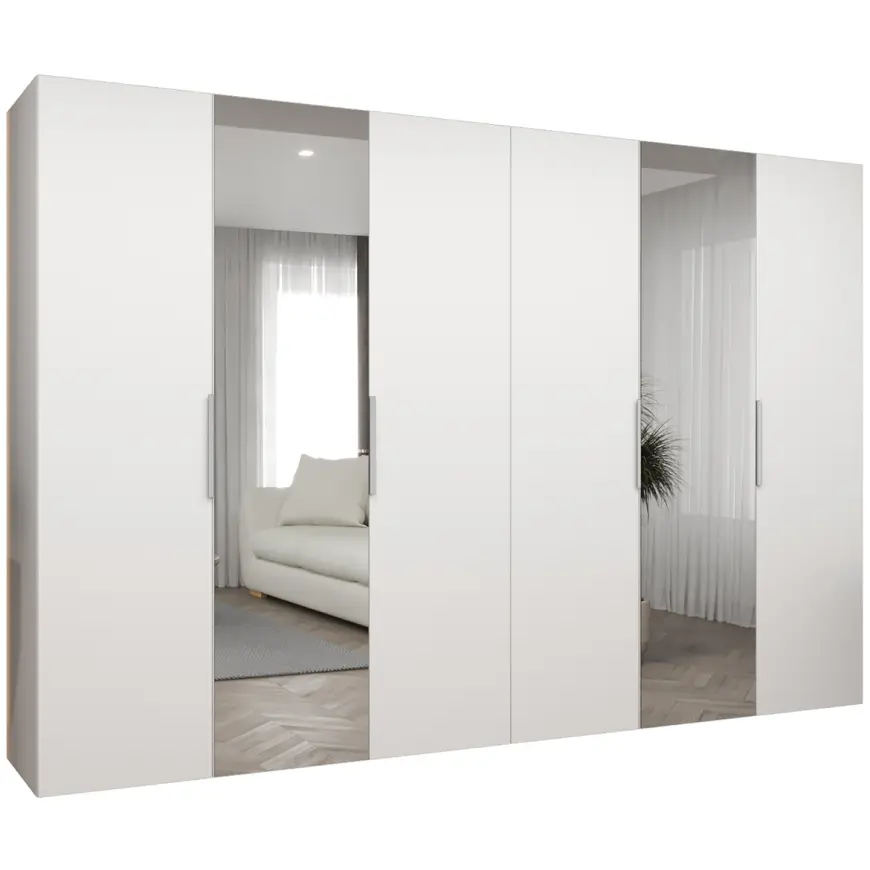 Skriňa Marbella II 300 biela/kašmír