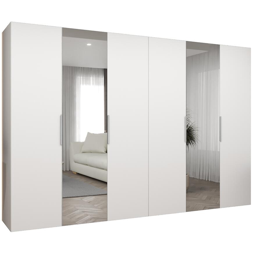 Skriňa Marbella II 300 biela/kašmír