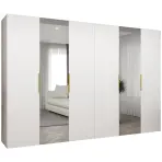 Skriňa Marbella II 300 biela/zlatá