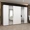 Skriňa Marbella II 300 biela/zlatá,5