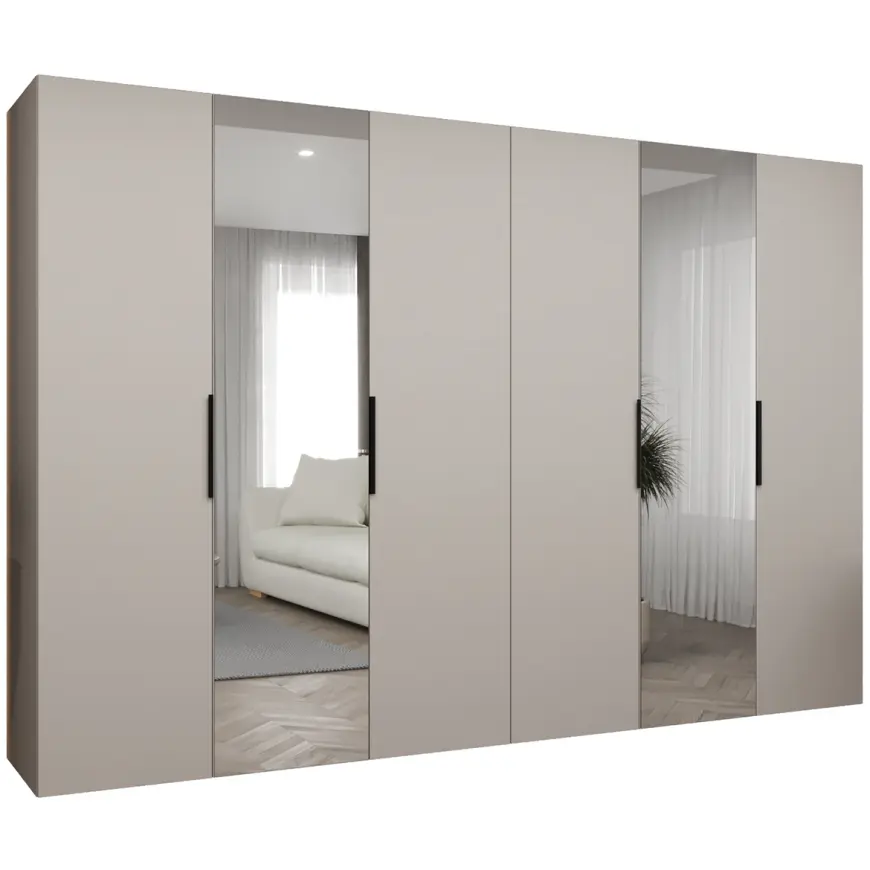 Skriňa Marbella II 300 kašmír/čierna