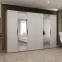 Skriňa Marbella II 300 kašmír/čierna,11
