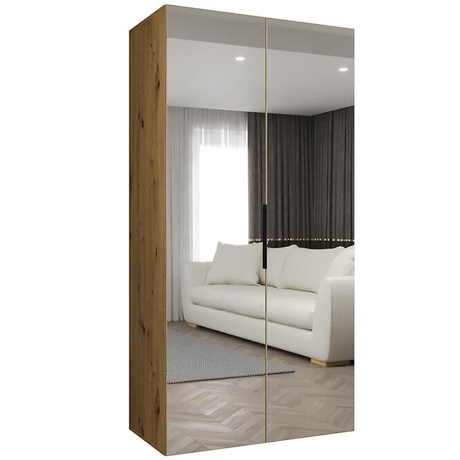Skriňa Marbella III 100 artisan čierna