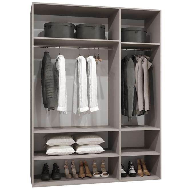 Skriňa Marbella III 150 kašmír/strieborný