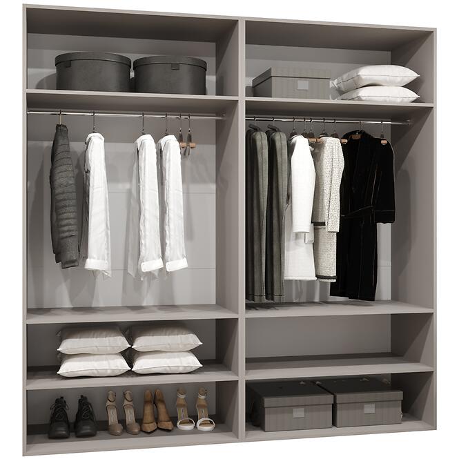 Skriňa Marbella III 200 kašmír/čierna