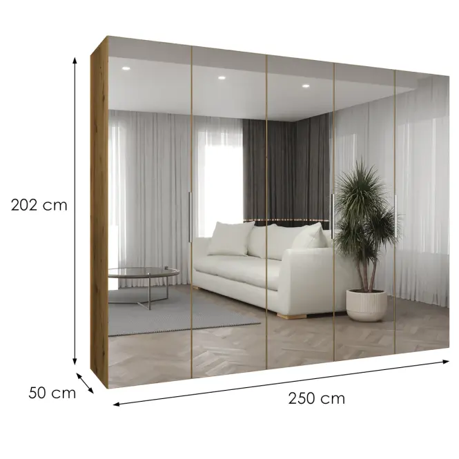 Skriňa Marbella III 250 artisan kašmír