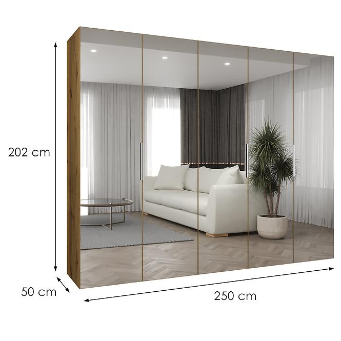 Skriňa Marbella III 250 artisan kašmír