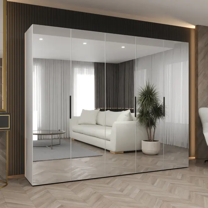 Skriňa Marbella III 250 biela/čierna,5
