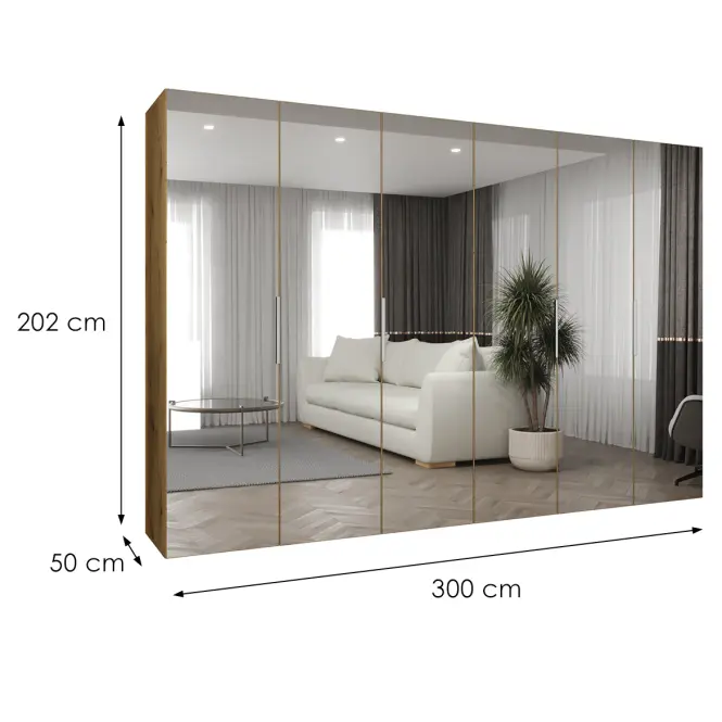Skriňa Marbella III 300 artisan kašmír