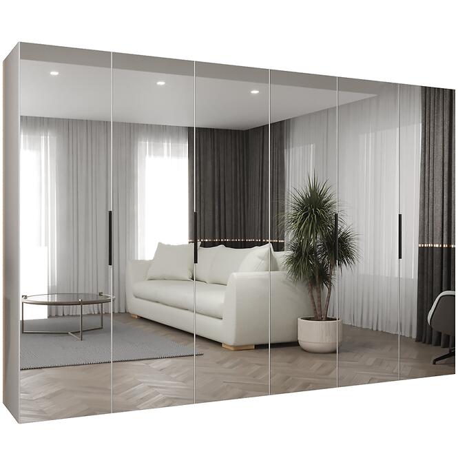 Skriňa Marbella III 300 biela/čierna