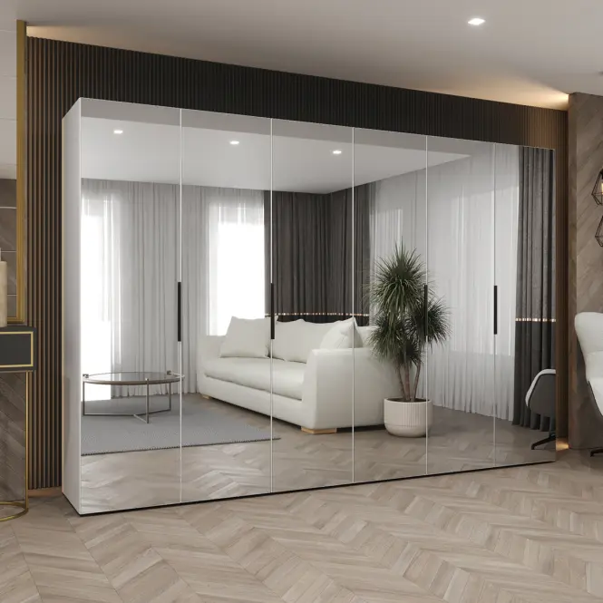 Skriňa Marbella III 300 biela/čierna