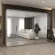 Skriňa Marbella III 300 biela/čierna,5