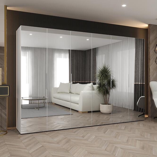 Skriňa Marbella III 300 biela/kašmír