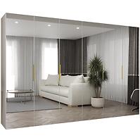 Skriňa Marbella III 300 biela/zlatá