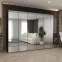 Skriňa Marbella III 300 čierna/zlatá,5