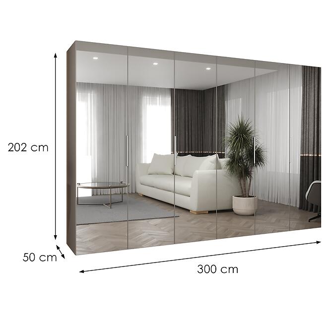 Skriňa Marbella III 300 kašmír/kašmír