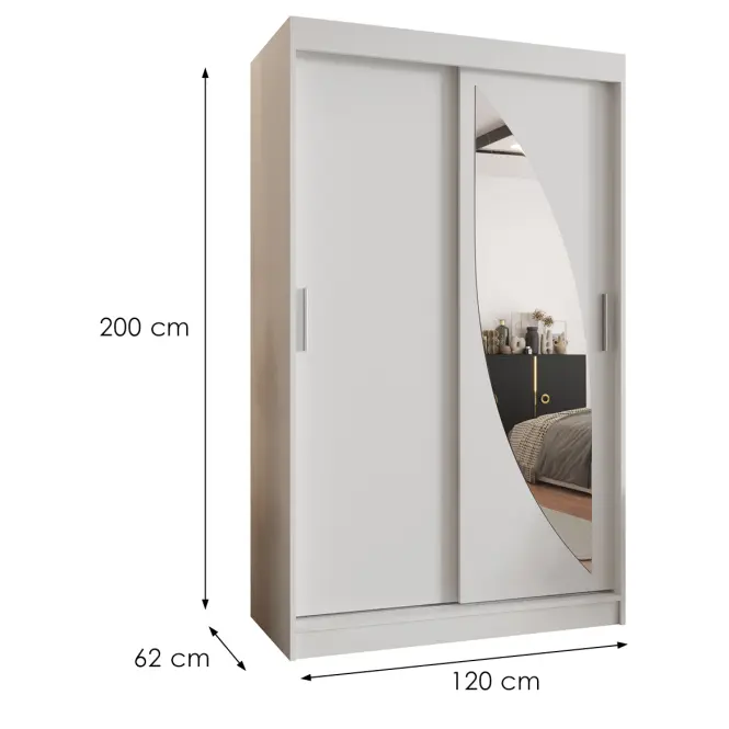Skriňa Milo 120 biela,2