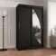 Skriňa Milo 120 čierna,3
