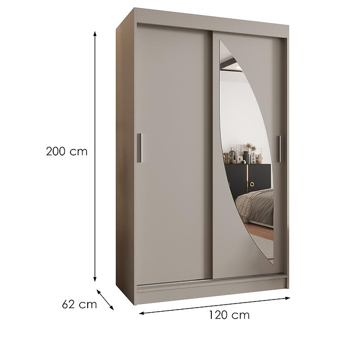 Skriňa Milo 120 kašmír,2