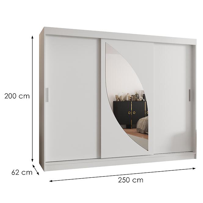 Skriňa Milo 250 biela,2