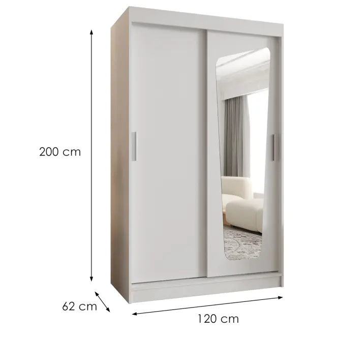 Skriňa Moka 120 biela,2