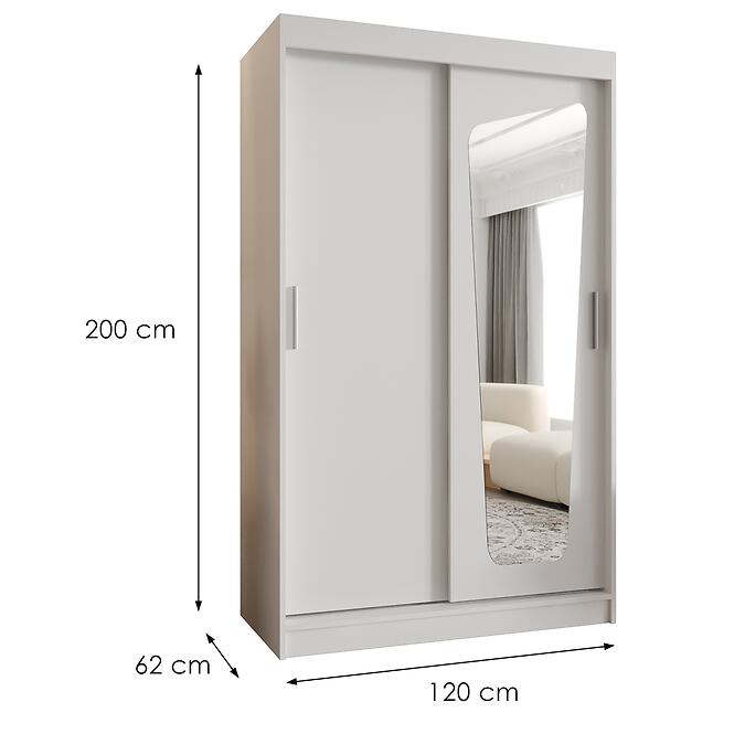 Skriňa Moka 120 biela,2