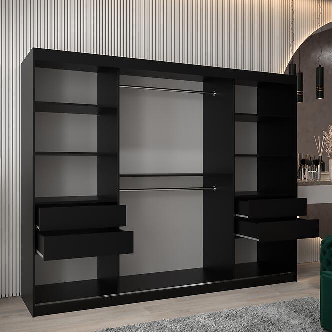 Skriňa Rossa 250 čierna