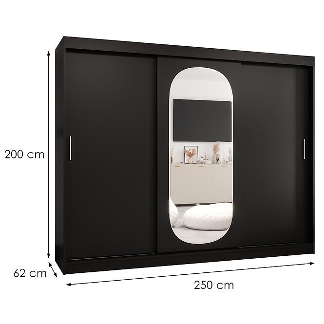 Skriňa Royal 250 čierna,2