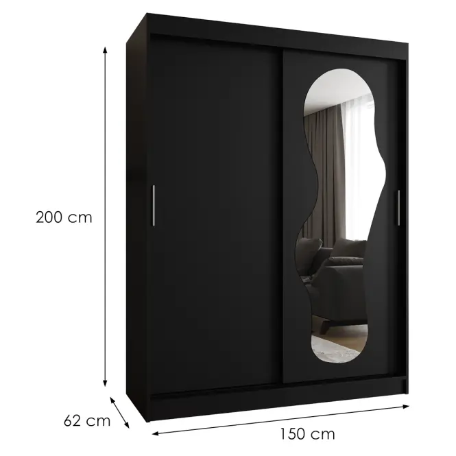 Skriňa Ultra 150 čierna,2