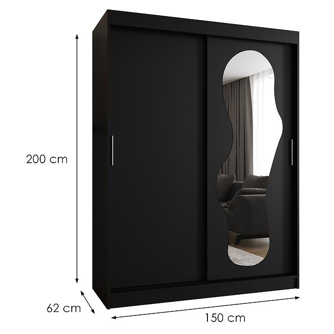 Skriňa Ultra 150 čierna,2