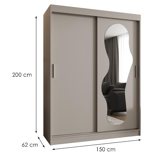 Skriňa Ultra 150 kašmír,2