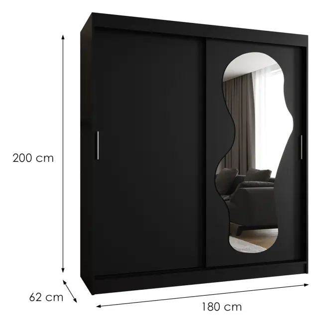 Skriňa Ultra 180 čierna,2