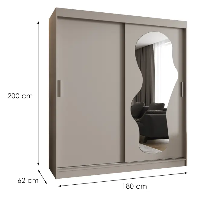 Skriňa Ultra 180 kašmír,2