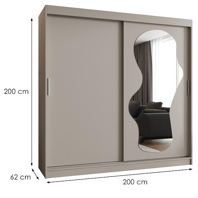 Skriňa Ultra 200 kašmír,2